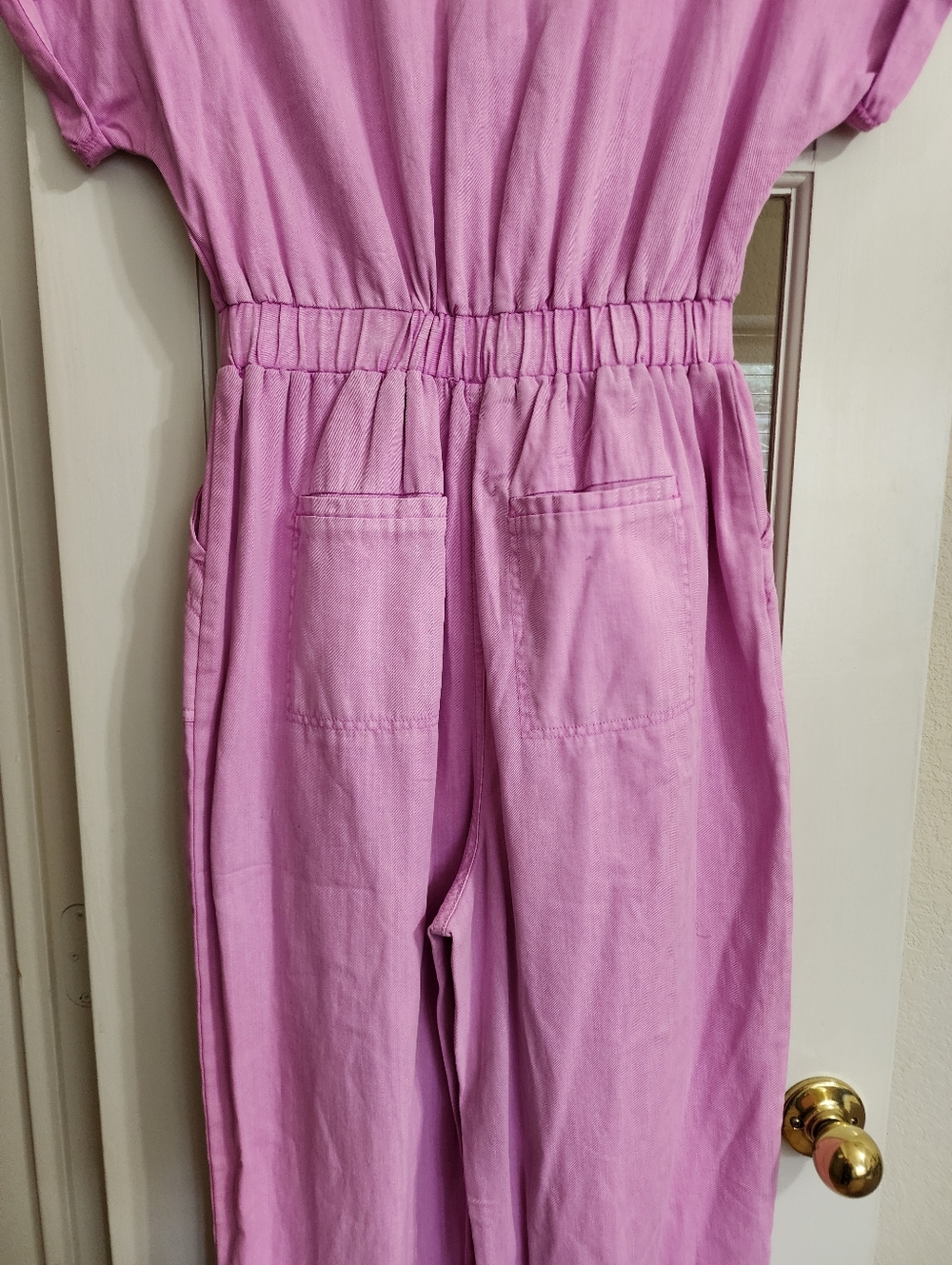 NWT Universal Thread Pink Utility Jumpsuit Belted Cotton Size 6 - Picture 8 of 15
